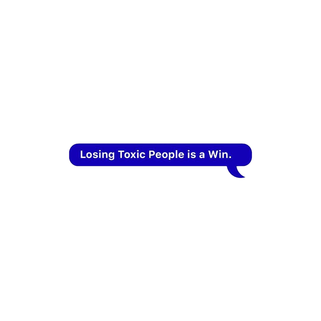 Losing Toxic People Is Win Sticker